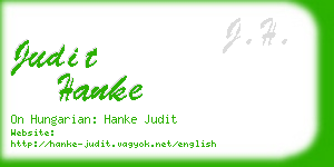 judit hanke business card